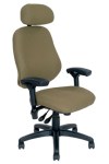 BodyBilt High-Back Chair with Neckroll - Flat Seat
