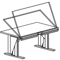 OfficeFit Basics Lift Tilt Table and Base